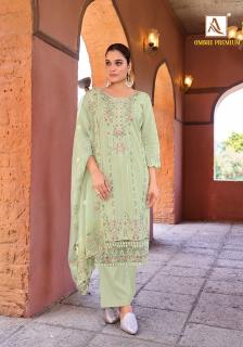Alok suit ombre premium punjabi suits dress material wholesale
